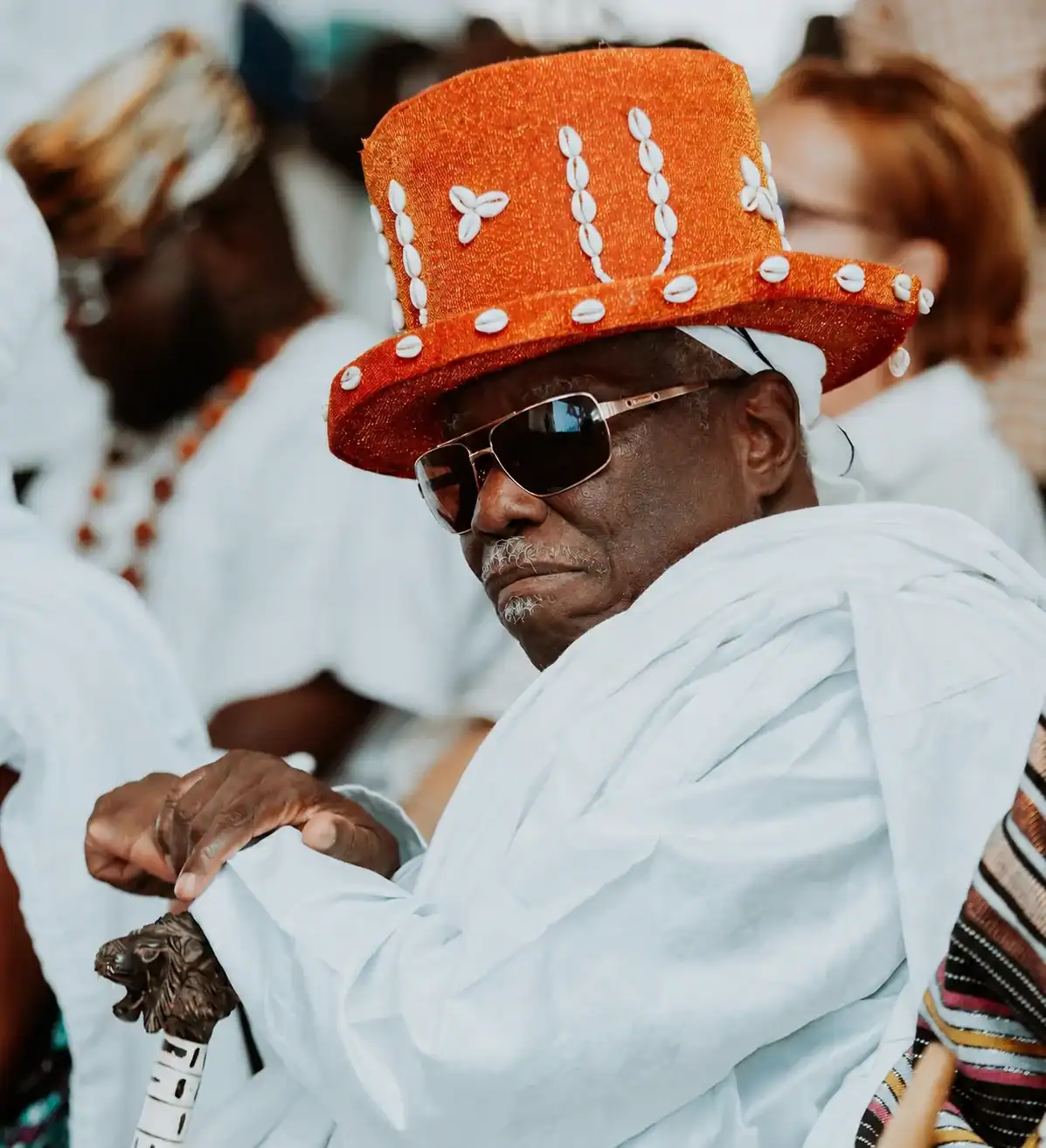 Portrait de Sa Majesté Daagbo Hounon Tomadjlèhoukpon II, Chef Suprême du Vodun
